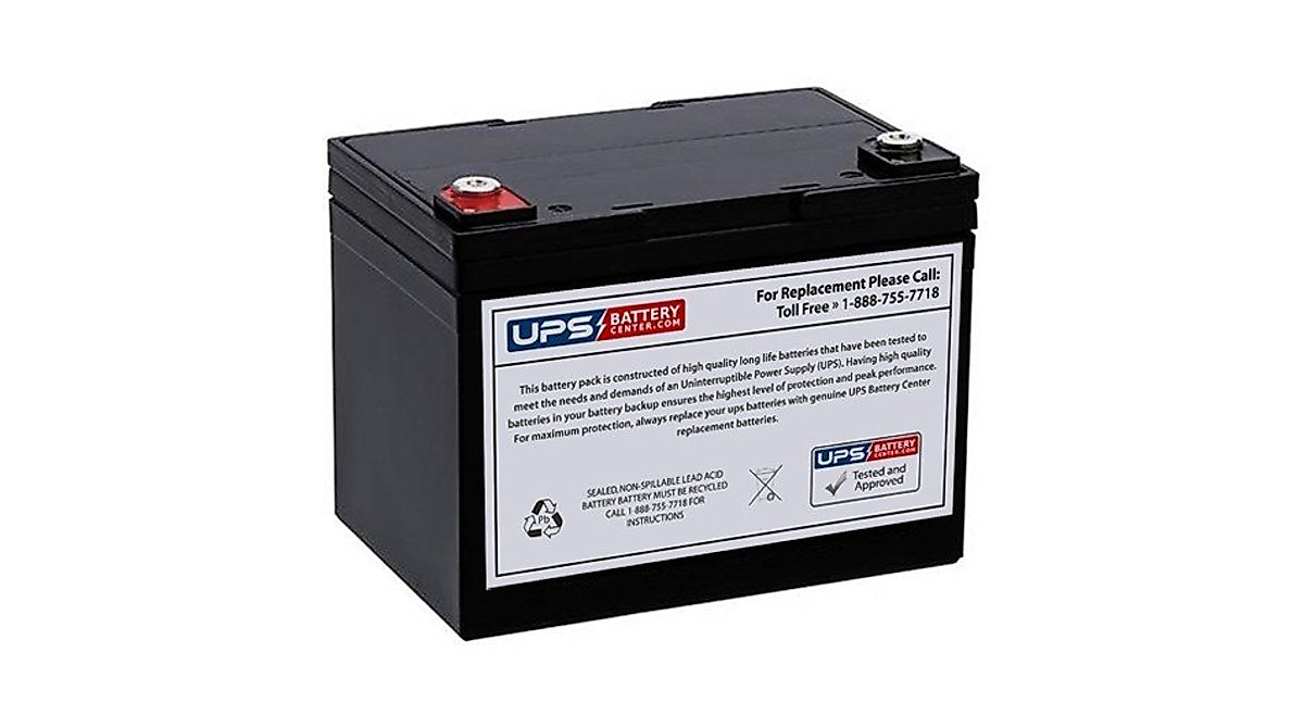 UPSBatteryCenter 12V 5.5Ah Compatible Replacement Battery With Recessed Terminals For Csb Hc1221w 12v 21w Cell