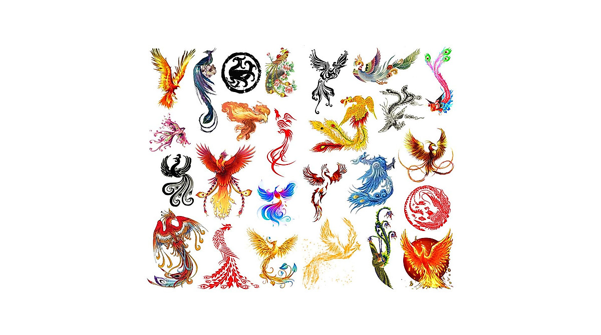 Seasonstorm Fire Phoenix Stickers for Scrapbooking & Journals
