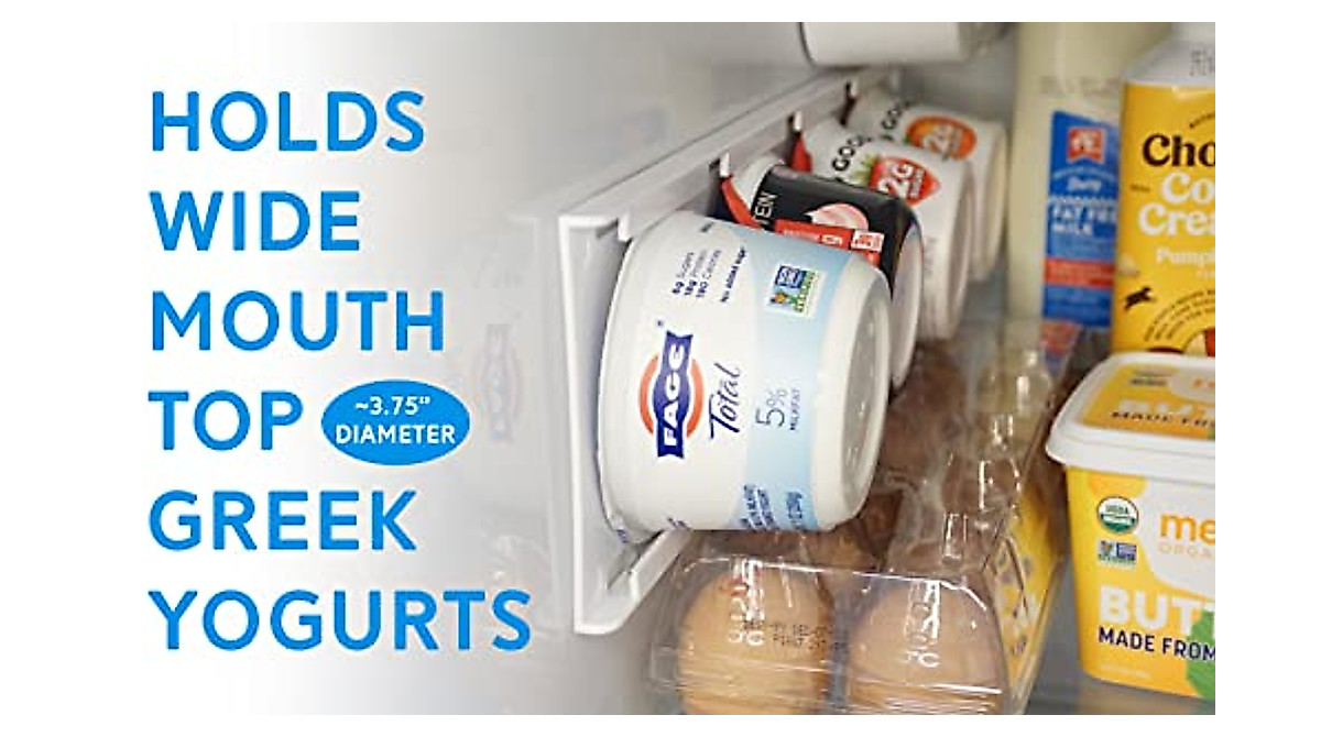 Storage Theory Yogurt Organizer - Maximize Fridge Space & Easy Access