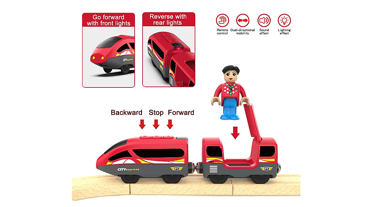 Battery Operated Remote Control Train Set for Kids