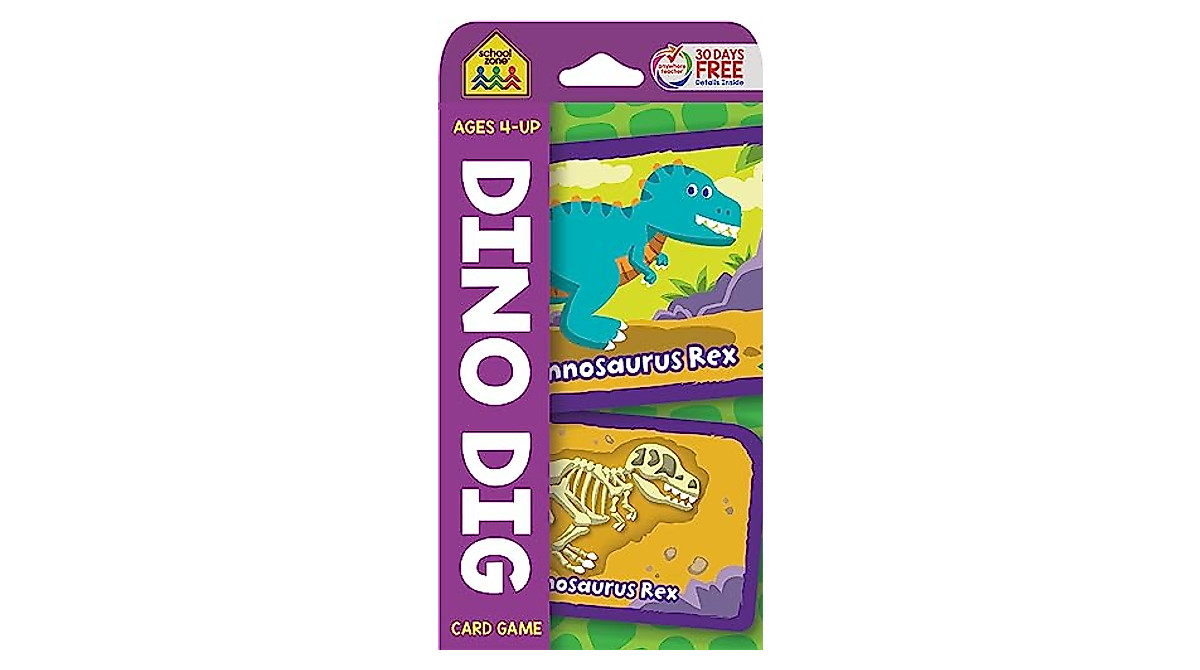 Dino Dig Card Game - Fun Learning for Ages 4+