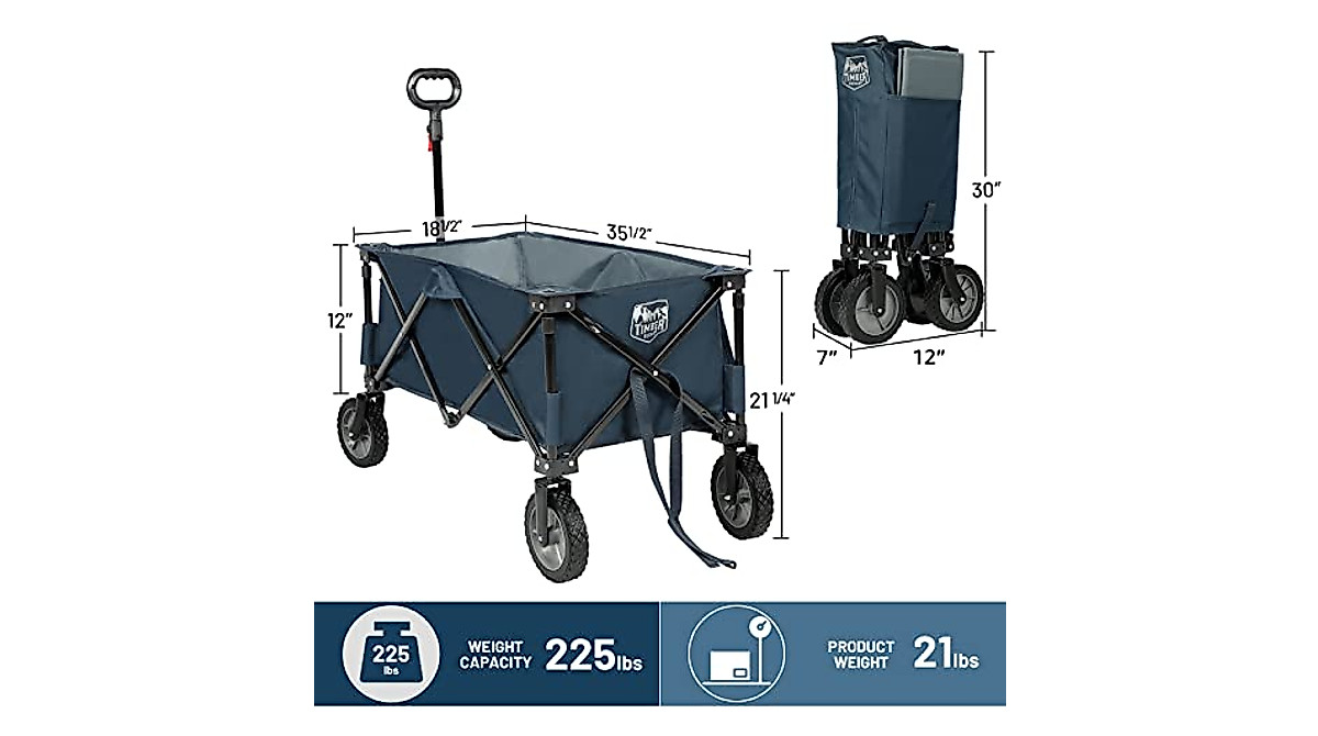 TIMBER RIDGE Collapsible Wagon - Versatile & Durable