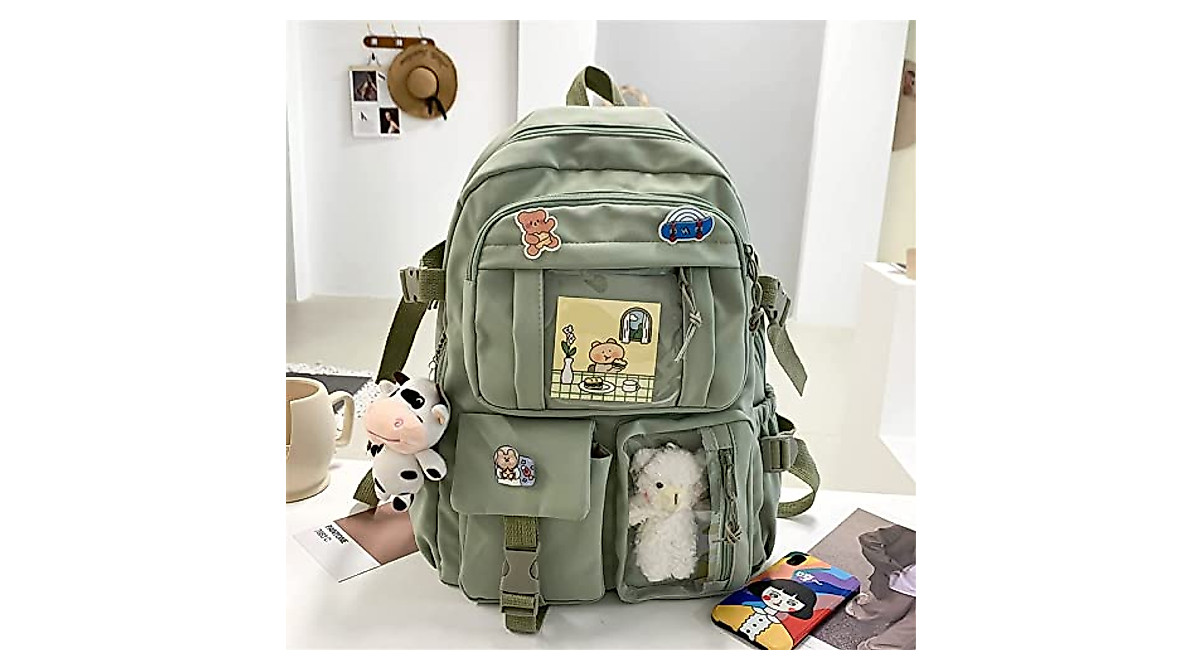 Maioloq Kawaii Backpack for Girls - Cute & Spacious
