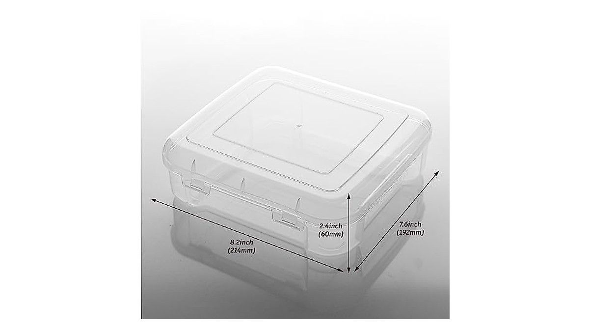 SUNMAIO 6 Pack Photo & Scrapbooking Storage Box for Crafts