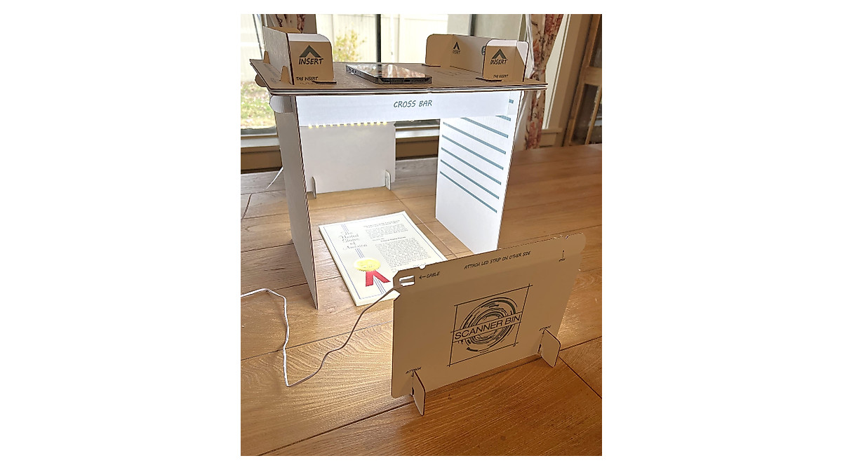 Scanner Bin Pro: Smart Phone Document Scanning Stand