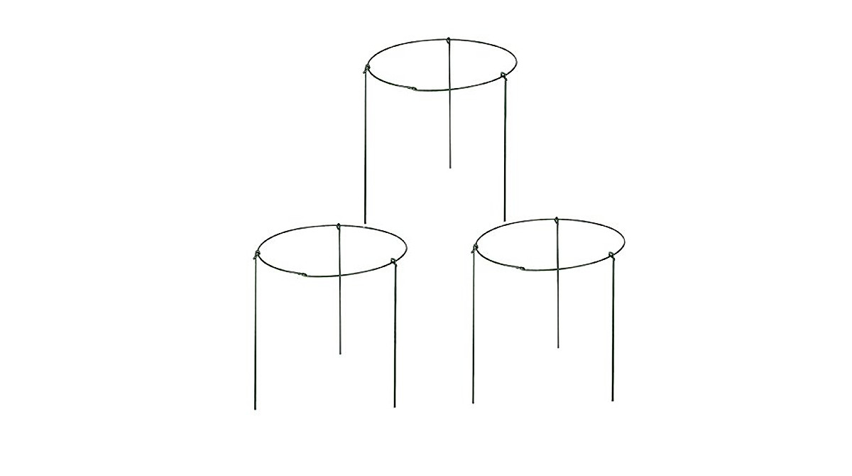 Rescozy Large Garden Plant Support Rings – 3-Pack for Upright Plants