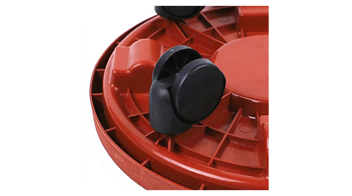 Happyyami Heavy-Duty Round Plant Caddy with Wheels