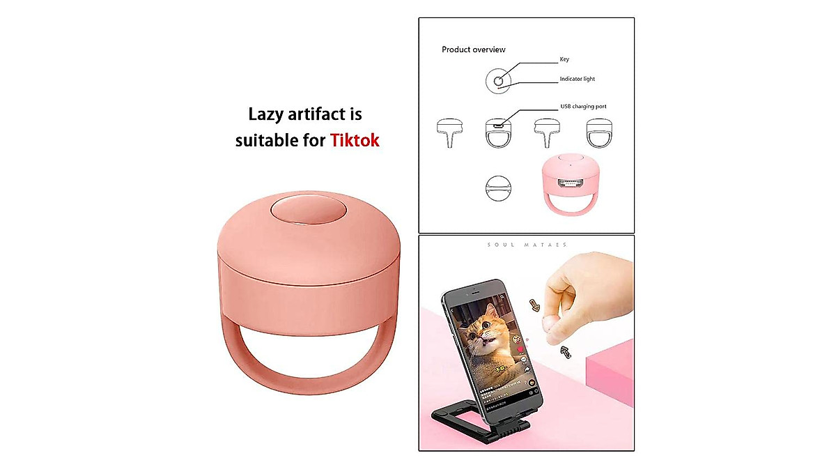 Social Media Swiper Bluetooth Device - Lazy Scrolling for TikTok & More