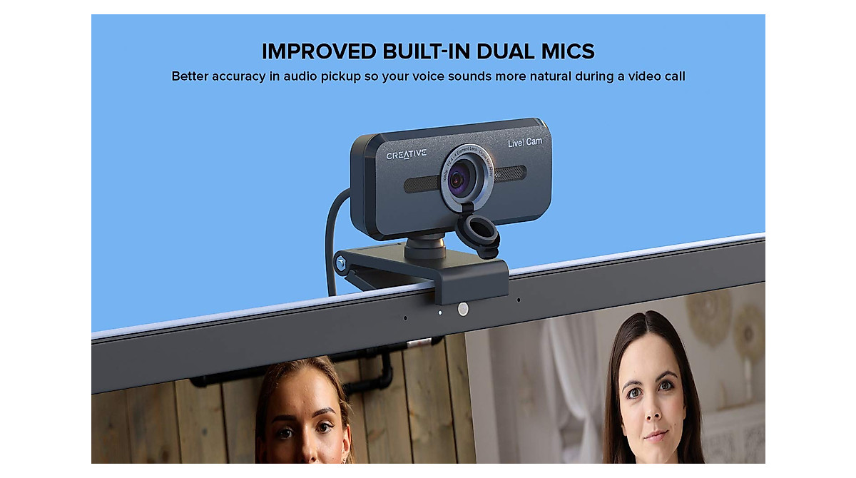 Creative Live! Cam Sync 1080p V2 Webcam - Full HD & Noise Cancellation