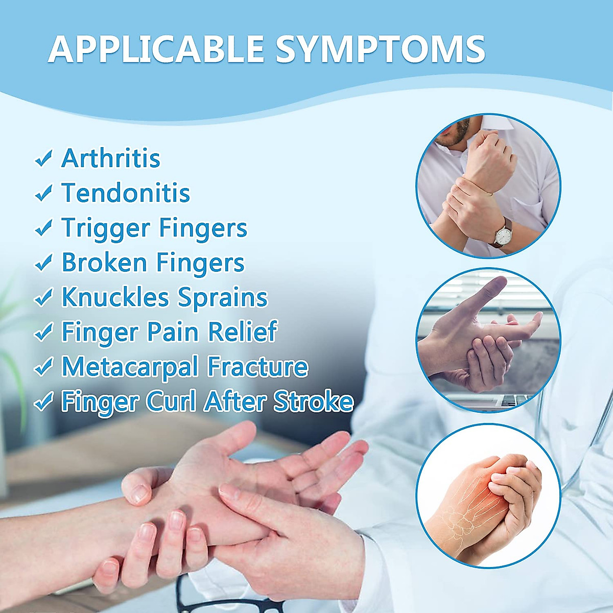 joingood 2 Finger Splint: Adjustable Trigger Support