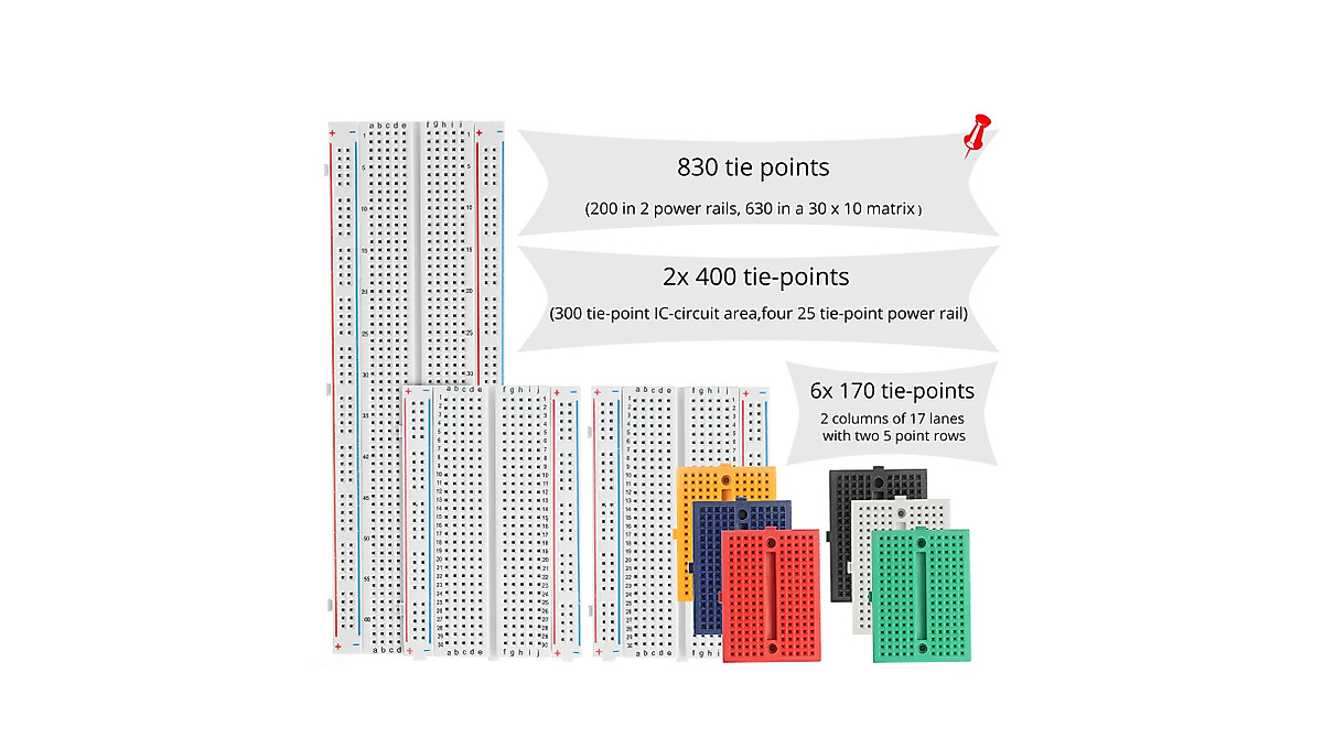 DEYUE Solderless Prototype Breadboard Kit for DIY Projects