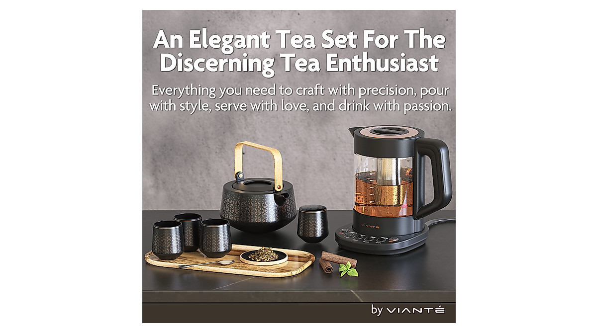 Vianté Luxury Tea Set with Automatic Tea Maker – Perfect Gift