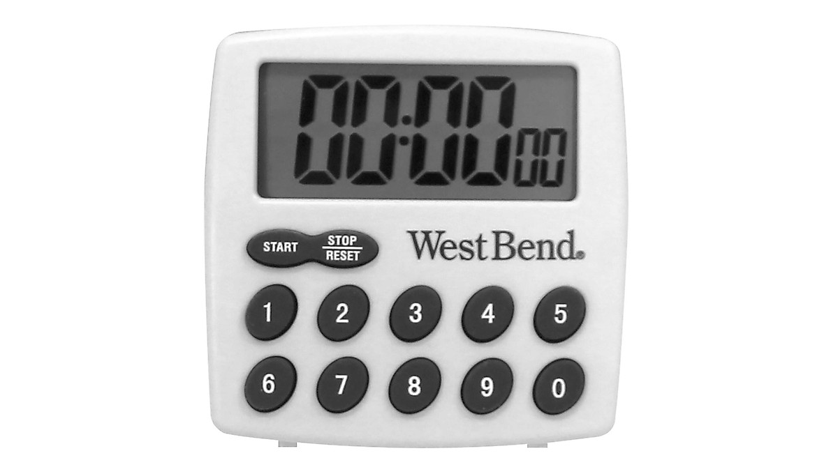 West Bend Digital Kitchen Timer - Easy to Read & Use
