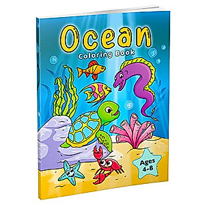 Ocean Coloring Book for Kids Ages 4-8