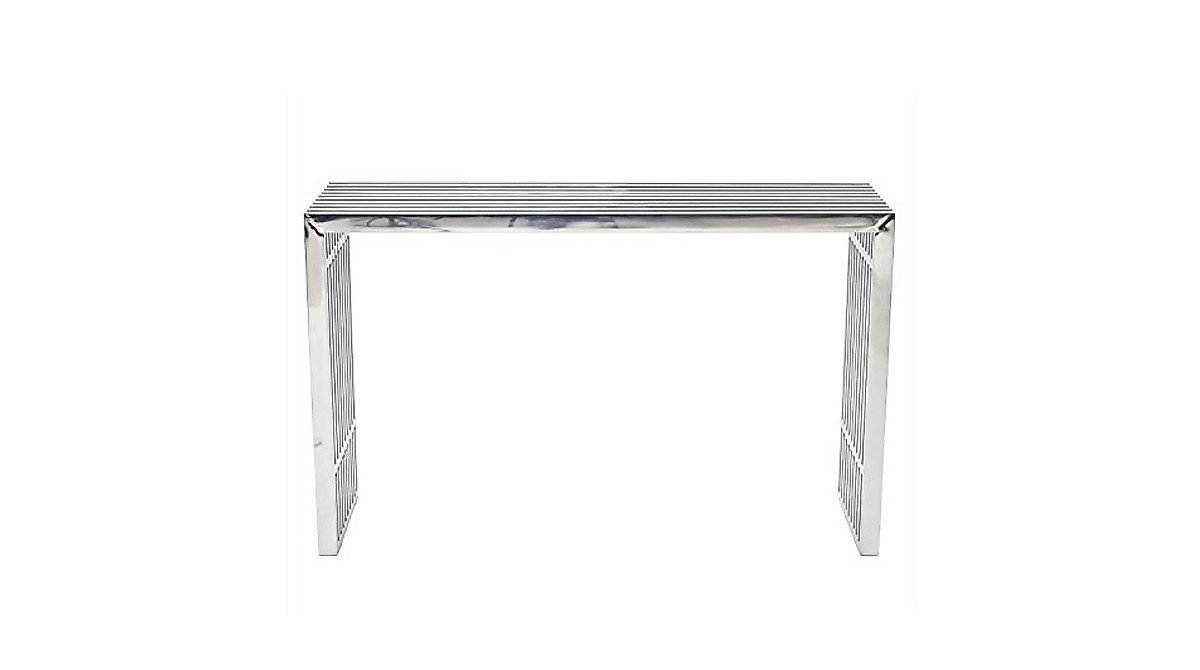 Stylish Modway Gridiron Stainless Steel Console Table