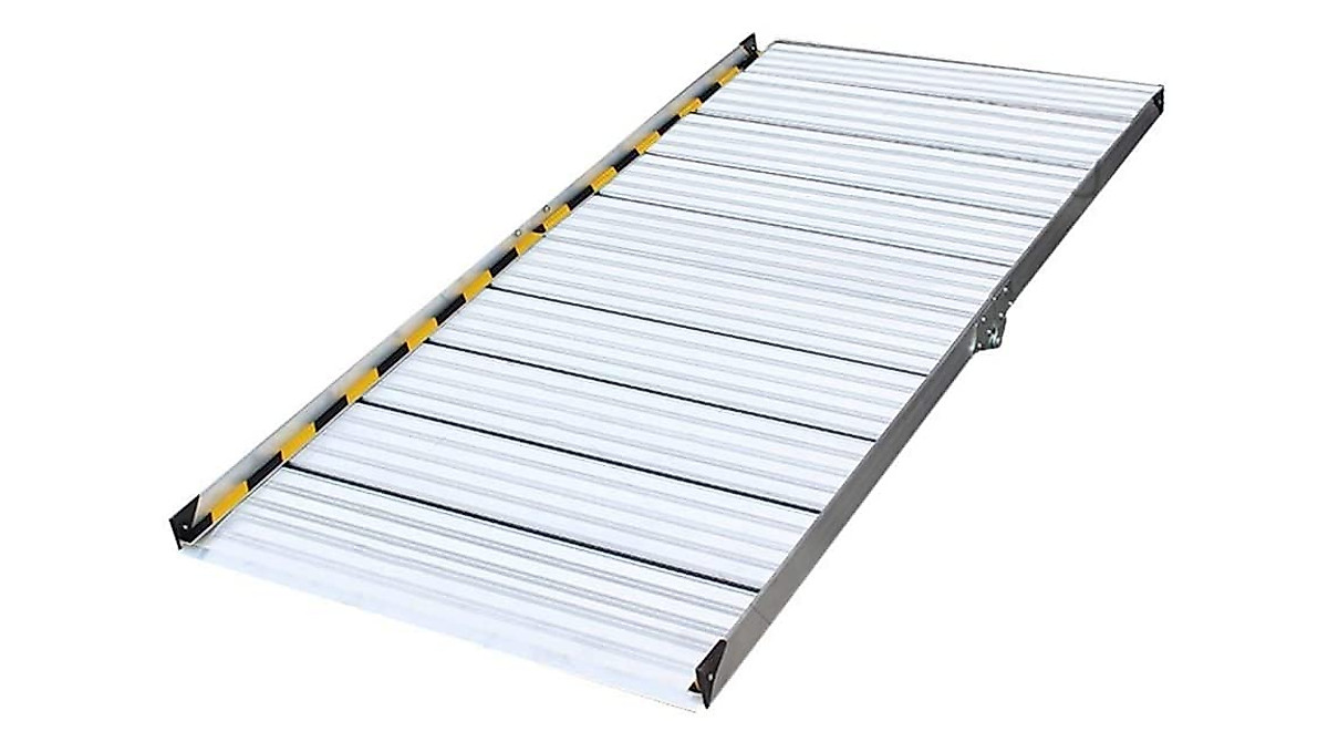 GUENZO Portable Aluminum Threshold Ramp for Wheelchairs & Accessibility