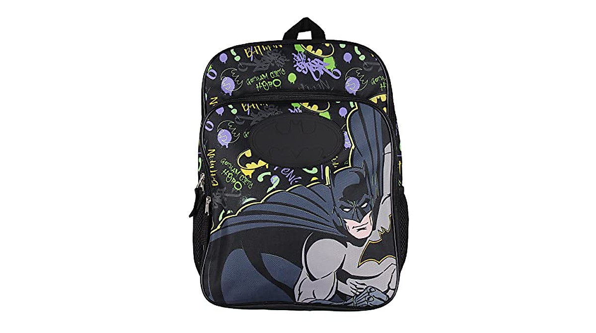 Batman Backpack for Kids – Official DC Comics Gotham City Style