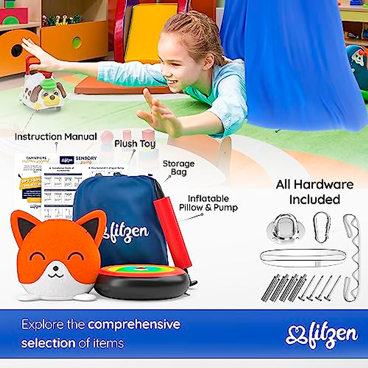 FITZEN Sensory Swing: Indoor Therapy Swing for All Ages