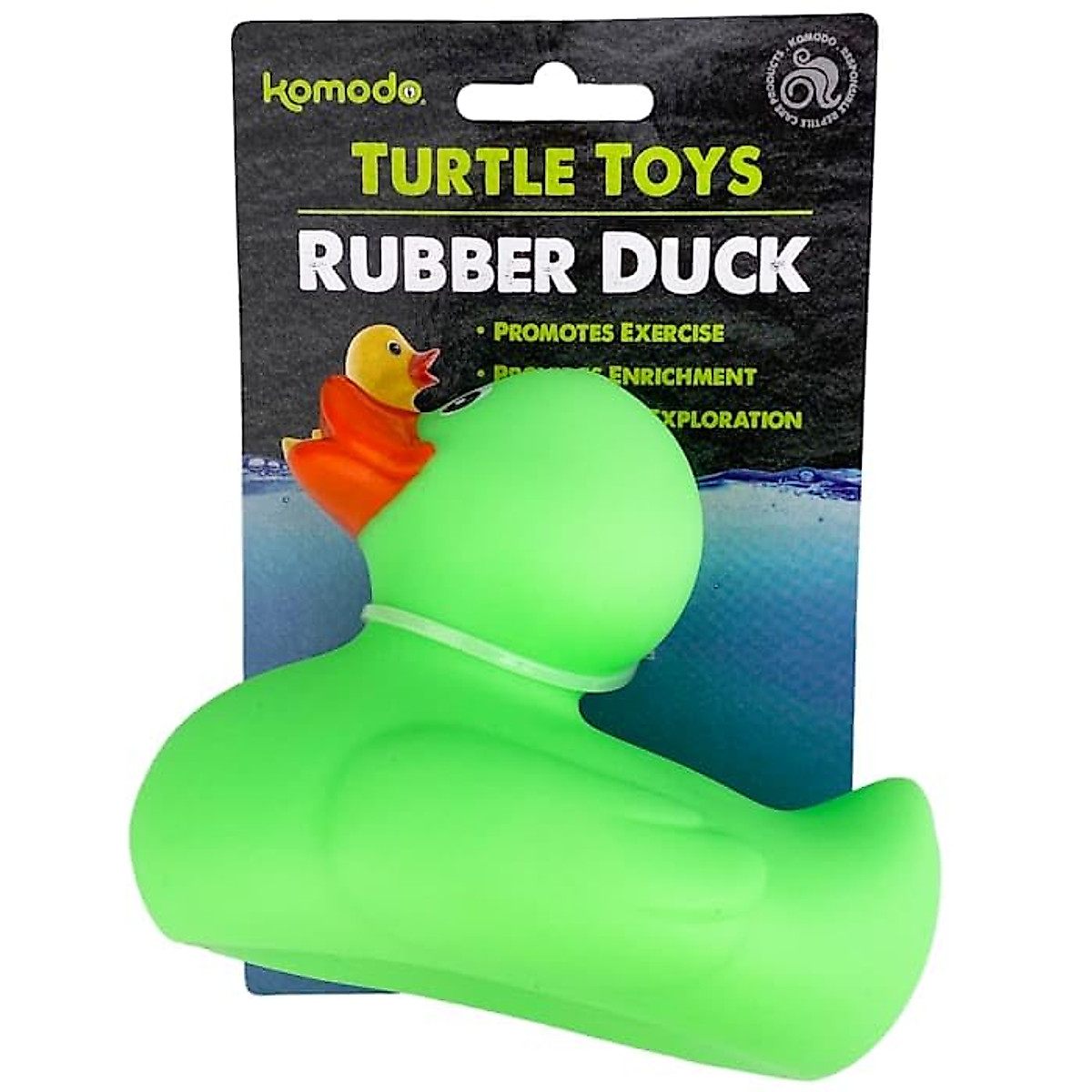 Komodo Rubber Duck Toy for Aquatic Turtles | Fun & Colorful Floaties