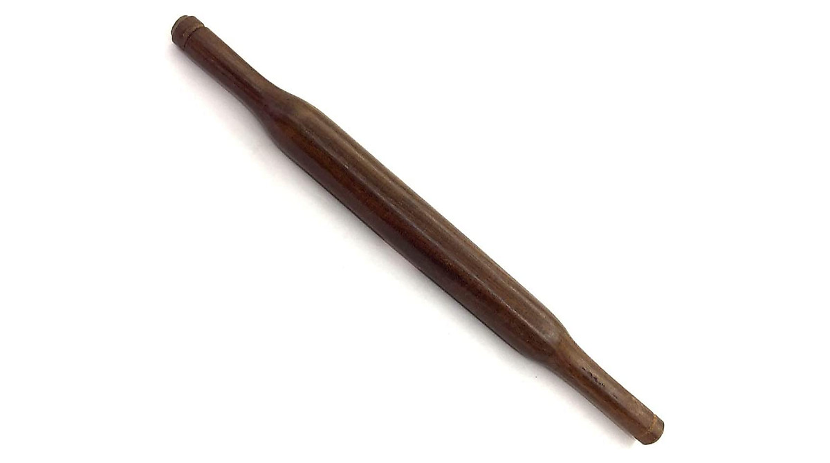 Wooden Rolling Pin - 14-Inch Belan for Roti, Chapati & Pastry