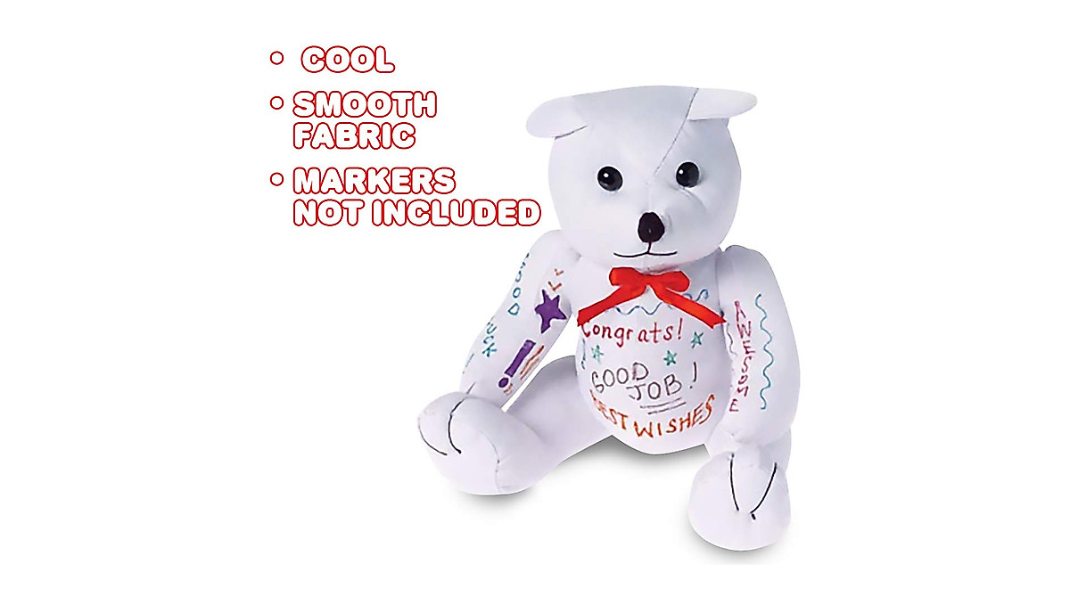 Personalized Graduation Autograph Teddy Bear - 11 Inch