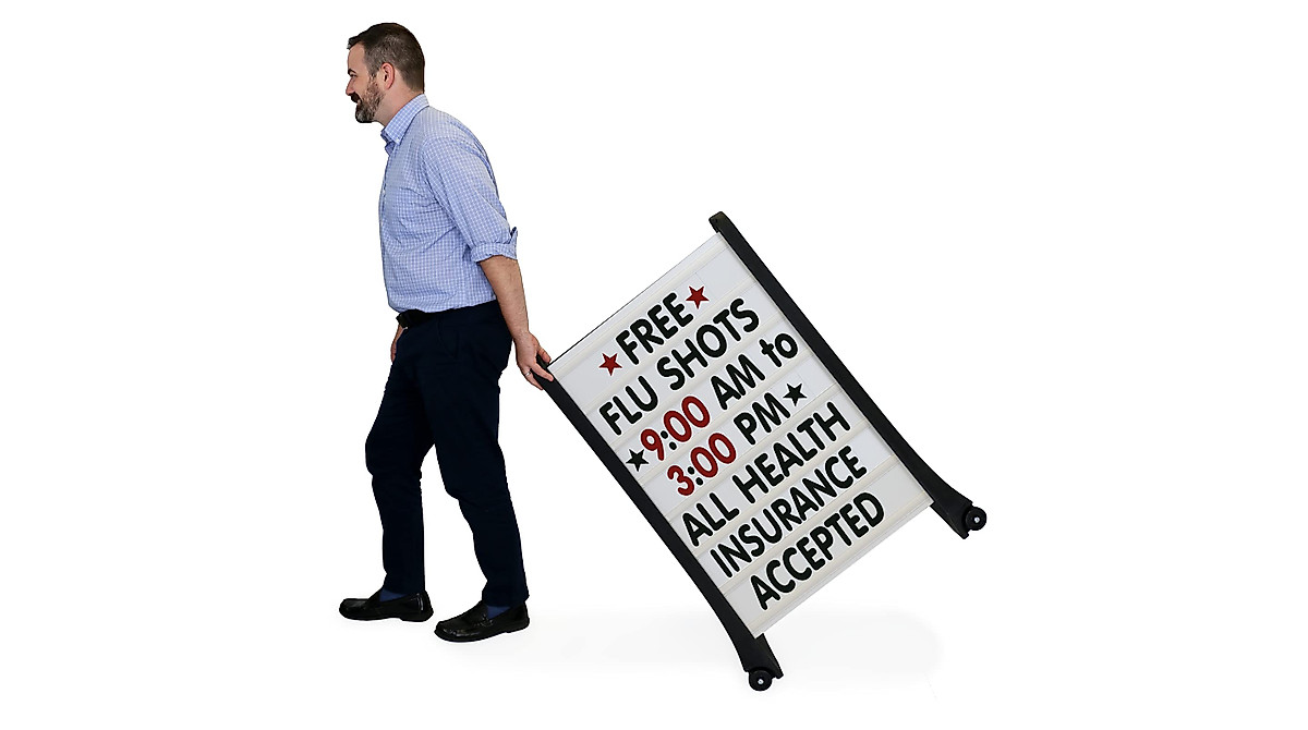 SmartSign 24x36 Changeable A-Frame Sign for Outdoor Business