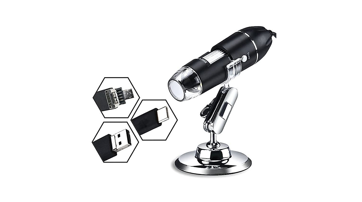 High-Quality USB Digital Microscope Accessories 3-in-1, 50x-1000x