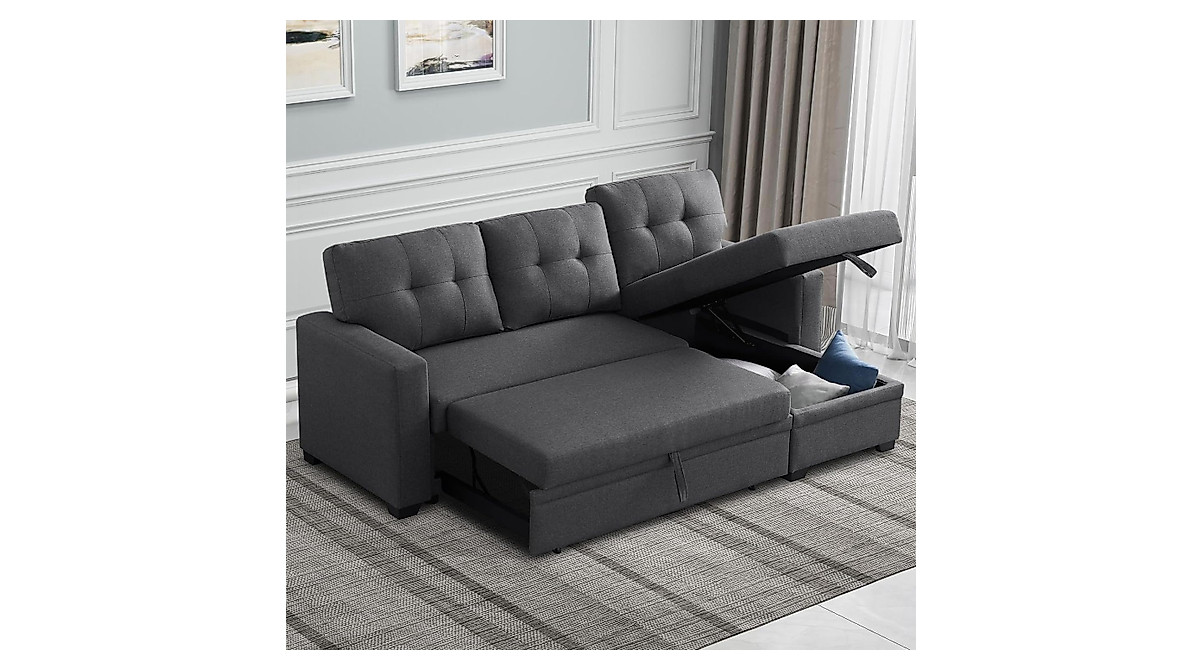Wakefit Reversible Sofa Bed with Storage & Comfort