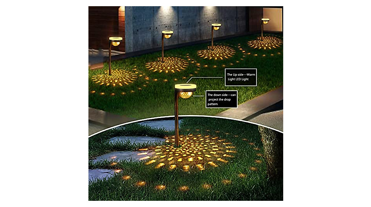 OkayGoo Solar Pathway Lights Waterproof 4 Pack - Outdoor Decor