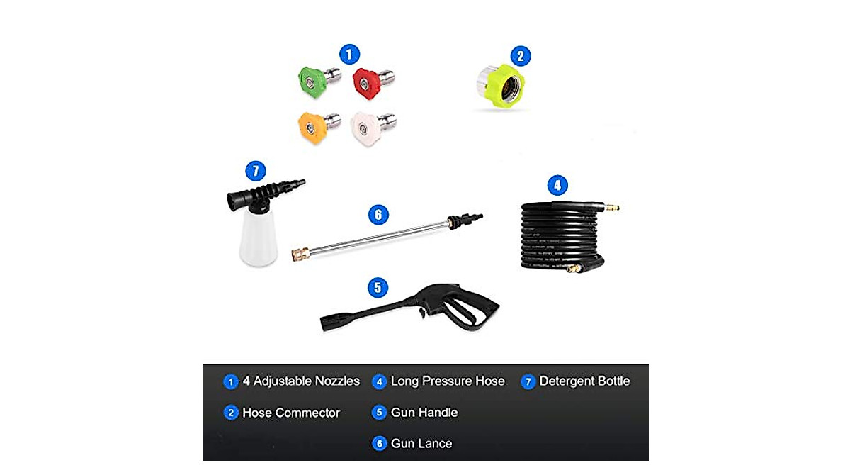 WHOLESUN WS 3000 Electric Pressure Washer for Cars & Home