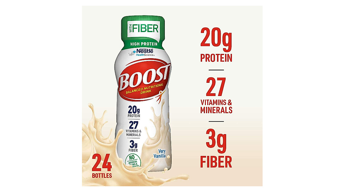 BOOST High Protein & Fiber Nutritional Drink - 48 Pack