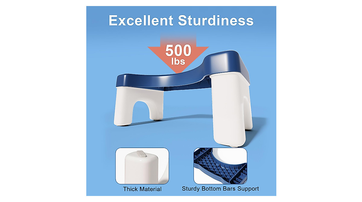 Sturdy Toilet Stool for Adults | Enhance Your Bathroom Experience