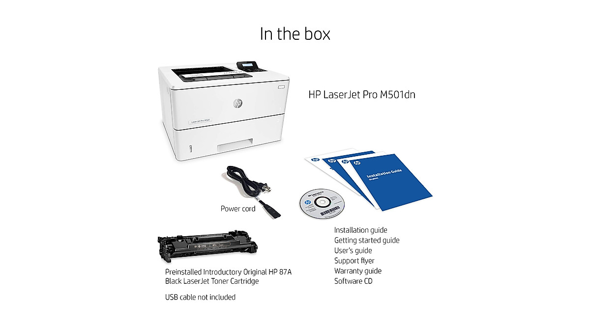 HP LaserJet Pro M501dn Printer - Fast & Reliable Monochrome Printing