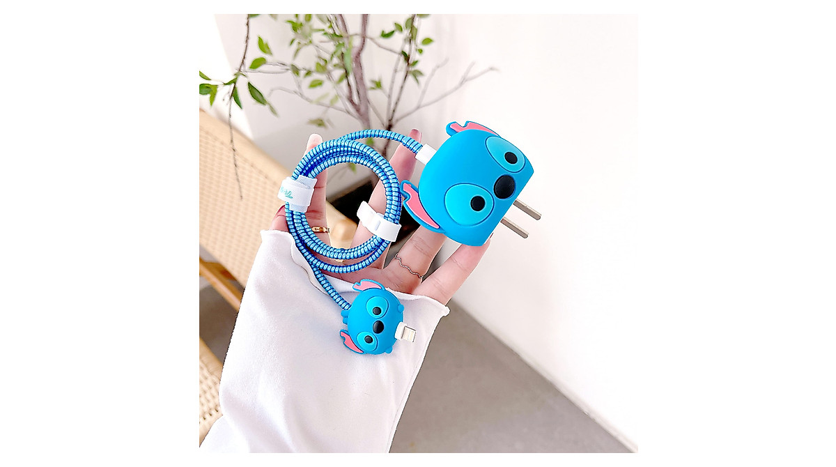 3D Cartoon Charger Protector Case for Apple Adapters