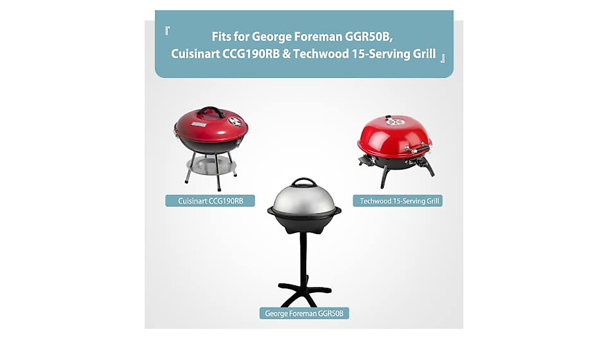 SHINESTAR Waterproof Small Round Grill Cover for George Foreman & More
