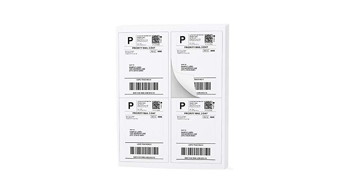 Buhbo 4x5 Shipping Labels for Inkjet & Laser Printers - 400 Labels
