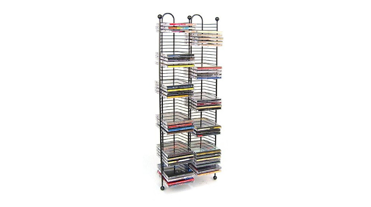Atlantic CD Tower - Holds 100 CDs in Space-Saving Steel Design