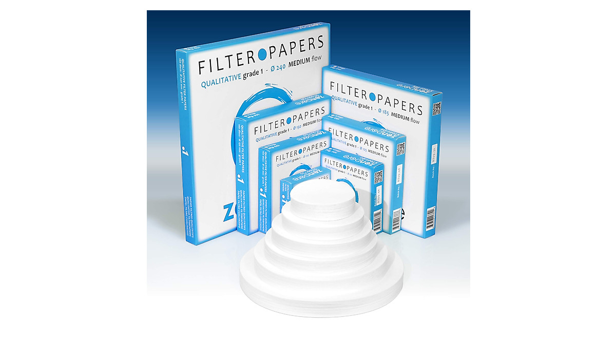 11 cm Lab Filter Paper - ZENPORE Quality Medium Flow