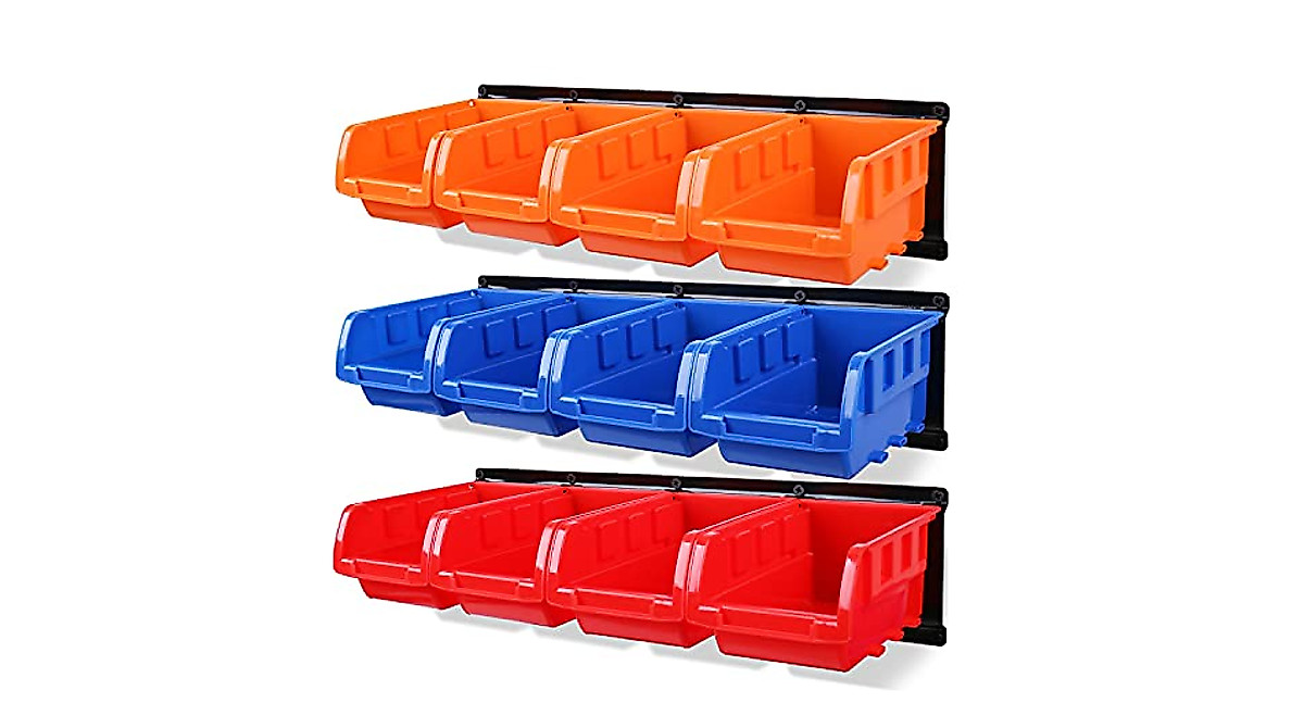 HORUSDY 12PC Wall-Mounted Tool Organizer - Perfect for Garage