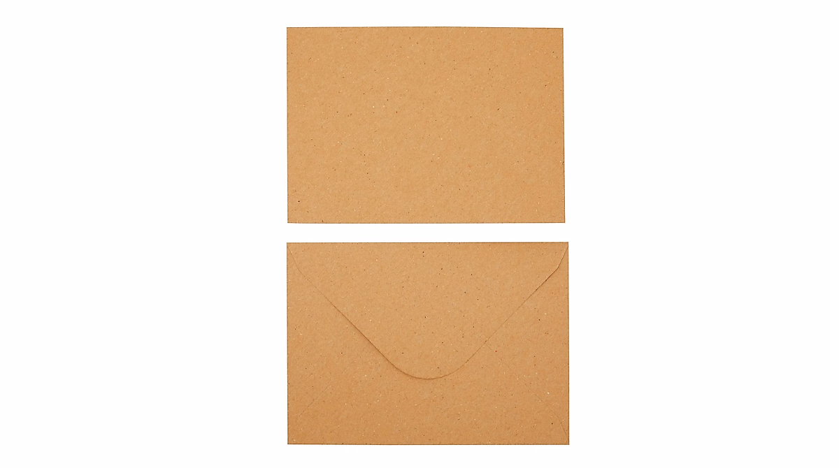 4x6 Kraft Paper Envelopes for Invitations and Cards - Pack of 50