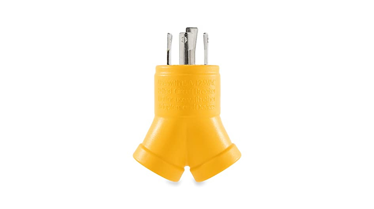 Camco 55438 4-Prong Generator Adapter - Yellow
