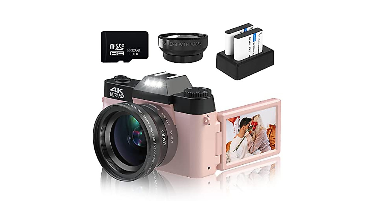 4K 48MP Digital Camera: Vlogging & Photography with Lenses