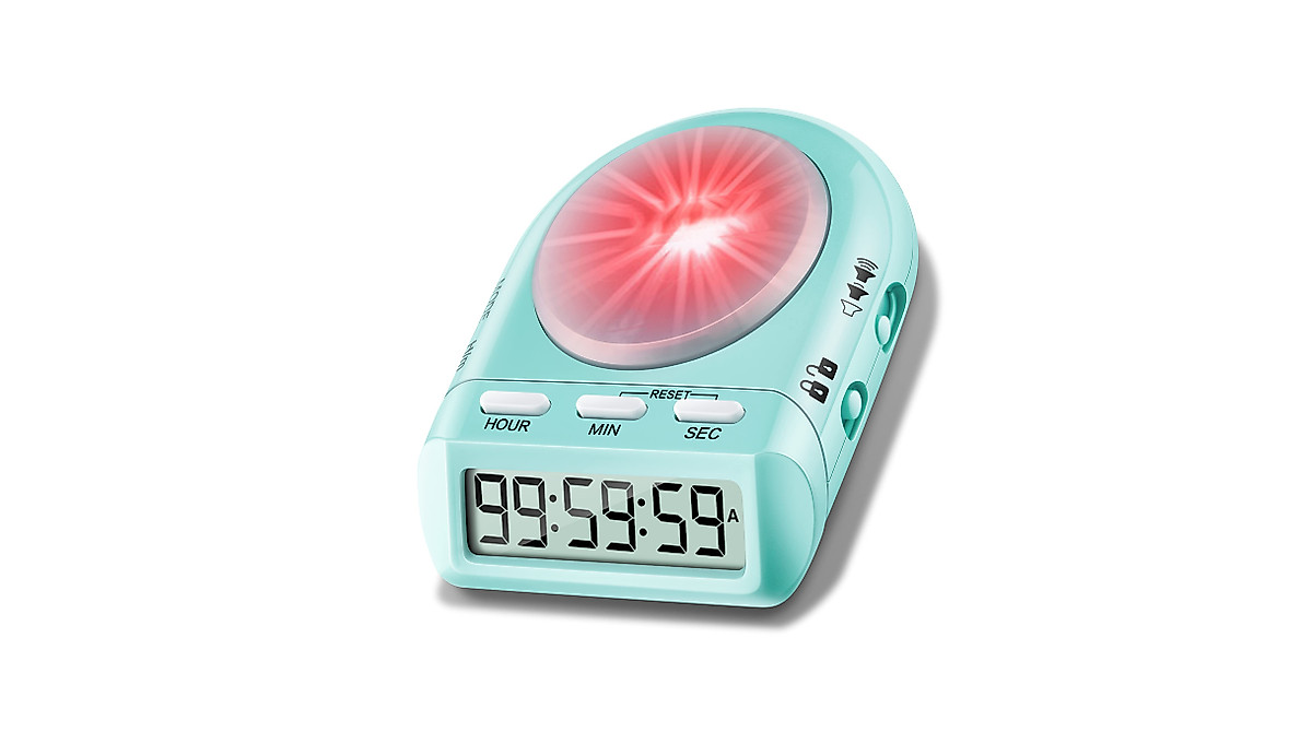 Ygoyqeut Digital Timer: Silent, Large Button, Lock & Memory