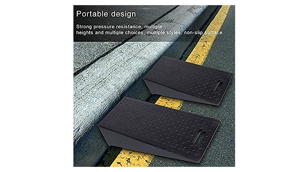 GUENZO Threshold Ramp - Durable Non-Slip Portable Wheelchair Slope