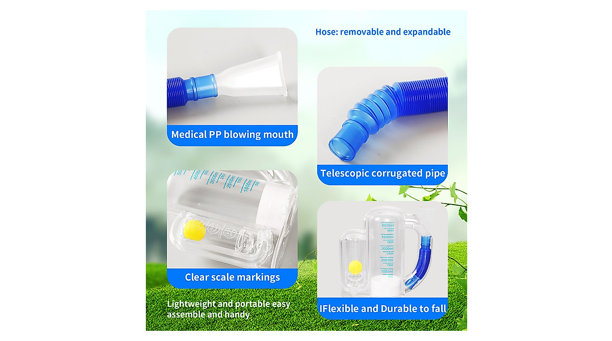 Incentive Spirometer - Enhance Lung Capacity & Strength
