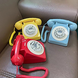 Retro Corded Phone: Vintage Landline for Home & Office Decor