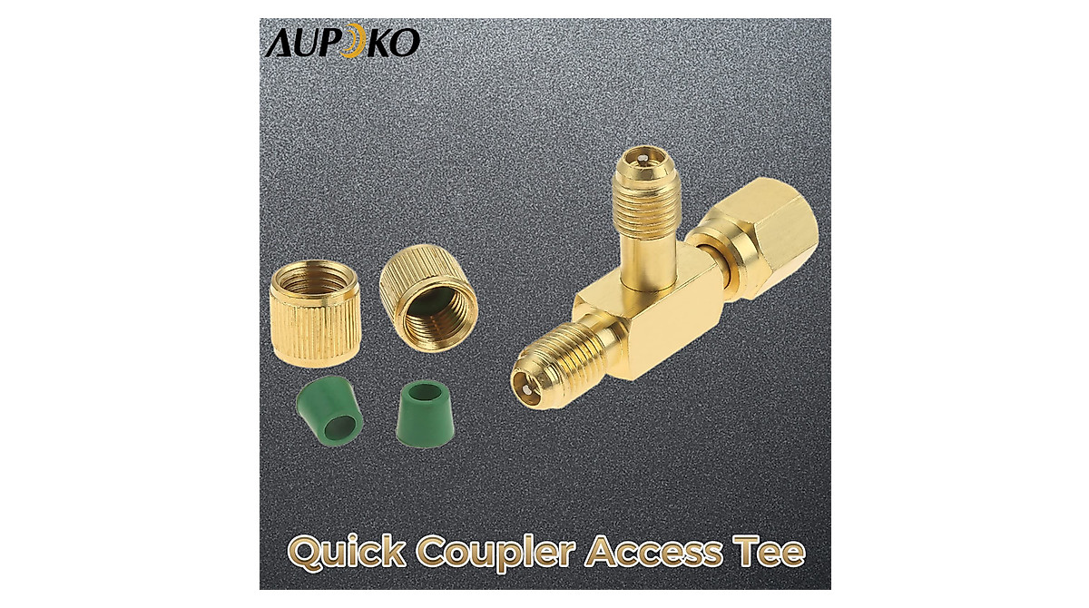 Aupoko 1/4'' Quick Coupler Tee - Durable Vacuum Adapter