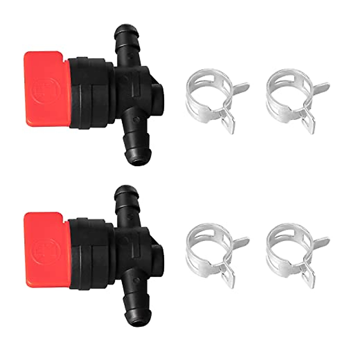 thumbnail image 2 of Lawn Mower Fuel Filter Lawn Mower Fuel System Kit - 3 Shut Off Valves, 3 Filters & 6 Clamps For 5/16", 1/4" & 3/16" Fuel Lines Lawn Mower Fuel Valve 2 of 11