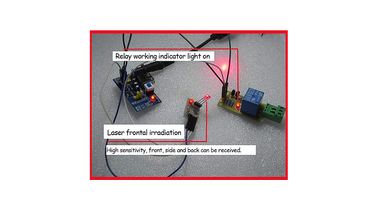 KOOBOOK 5Pcs Laser Receiver Sensor Modules for Arduino - High Sensitivity