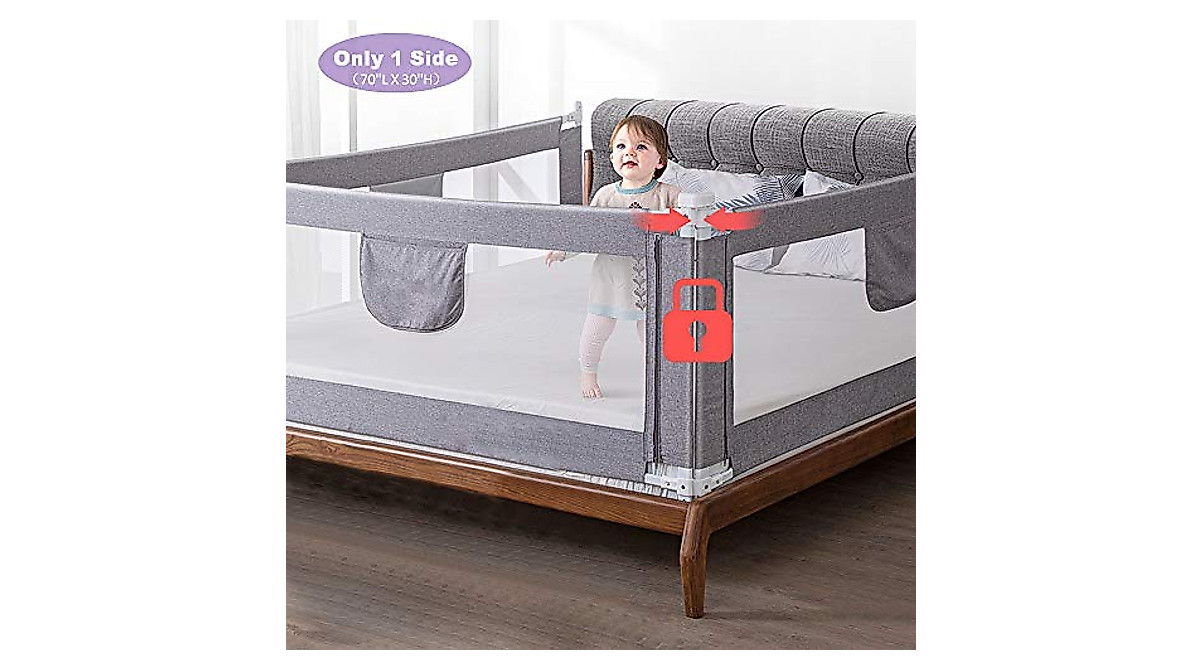 Extra Long Bed Rails for Toddler Safety | etonweag